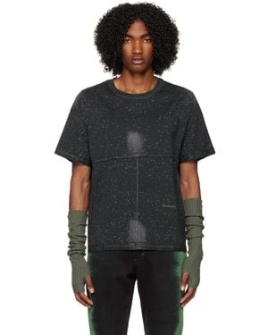 【関税込み】Eckhaus Latta ブラック Lapped Tシャツ LAPPED LONG SLEEVE
