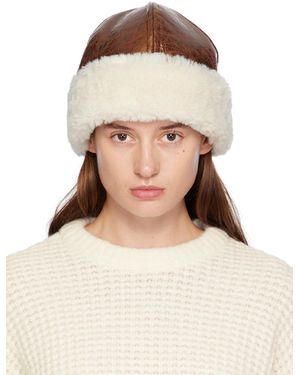 Stand Studio Chapeau Ruth Brun Et Blanc Cassé - Neutre