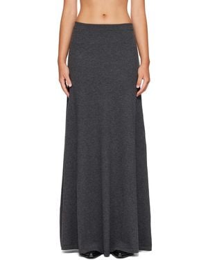 Balenciaga Wool Maxi Skirt - Black