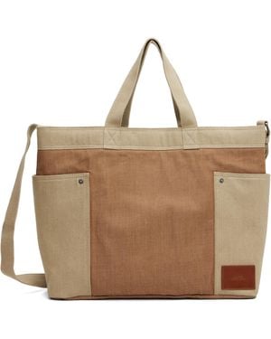 A.P.C. Tan & Jardin Tote - Brown