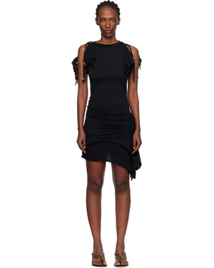 Isabel Marant Janick Cotton Printed Pearly Minidress - Black