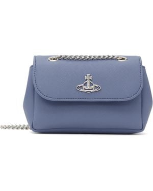 Vivienne Westwood ブルー スモール チェーンバッグ