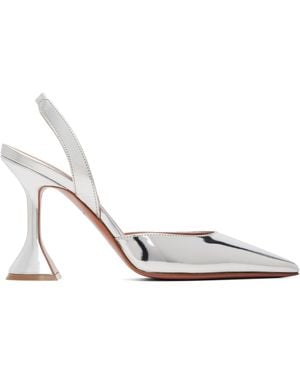 AMINA MUADDI Holli Sling 95 Heels - Metallic