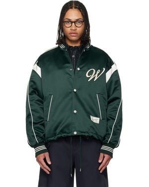WOOYOUNGMI Logo Baseball Bomber Jacket - Green