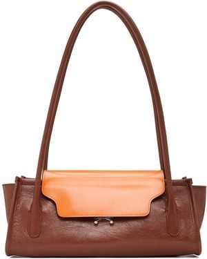 Marni Leather Trunkette Bag - Brown