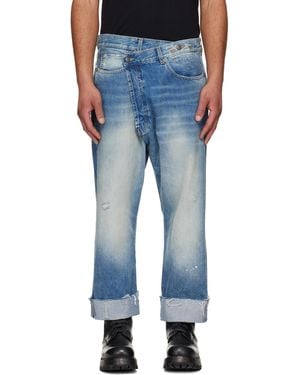 R13 Crossover Jeans - Blue