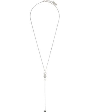 MM6 by Maison Margiela Cocktail Pendant Necklace - White