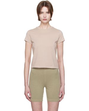 Skims T-Shirt Écourté Brun - Neutre