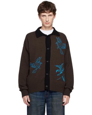 ANDERSSON BELL Bird Intarsia Cardigan - Black