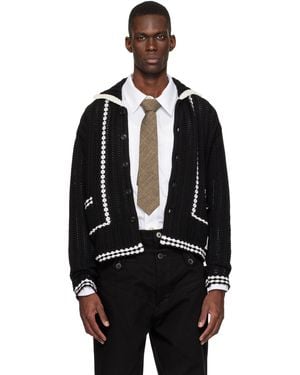 ANDERSSON BELL New Fantasia Collar Cardigan - Black