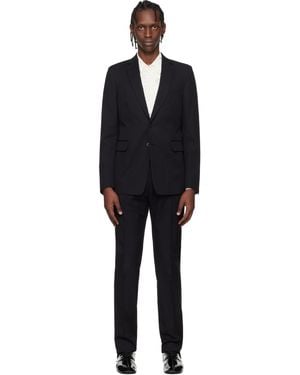 Dries Van Noten Single-Breasted Suit - Black