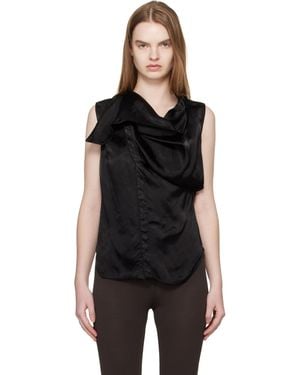 Rick Owens Temple Sl Island Blouse - Black