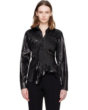 Super Yaya Twist Shirt - Black