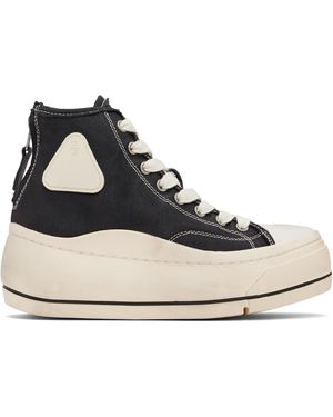R13 Kurt High Top Trainers - Black