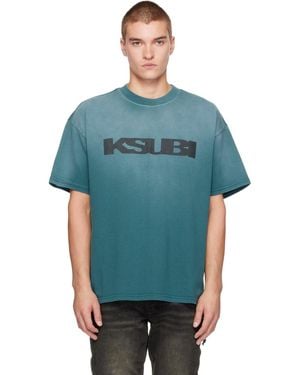 Ksubi Rugged Ekcess S/S T-Shirt - Blue