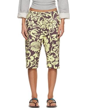 Dries Van Noten Patterned Shorts - Natural