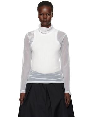 Y's Yohji Yamamoto Long Sleeve Turtleneck - White