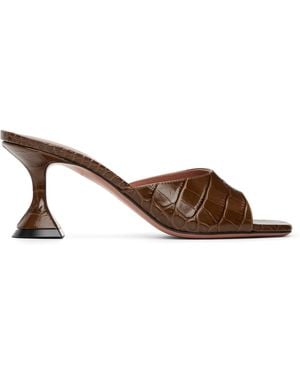 AMINA MUADDI Lupita Slipper 70 Heeled Sandals - Black