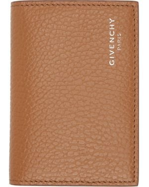 Givenchy Tan Flap Card Holder - Brown