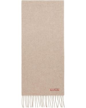 Acne Studios Fringe Wool Skinny Scarf - Multicolour