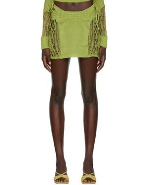 GUIZIO Ssense Exclusive Miniskirt - Green