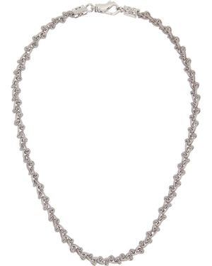 Emanuele Bicocchi Braided Knot Necklace - White