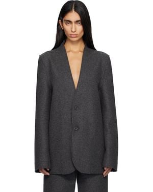 Marie Adam-Leenaerdt Base Classic Single Breast Blazer - Black