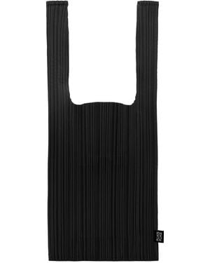 Pleats Please Issey Miyake June Pleats Shopping Tote - Black