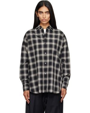 Ssstein Cotton Oversized Ls Shirt - Black