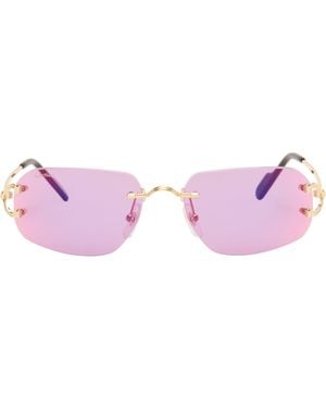 Cartier Classic C Motif Sunglasses - Purple