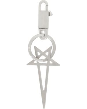 Rick Owens Pentagram Keychain - Metallic