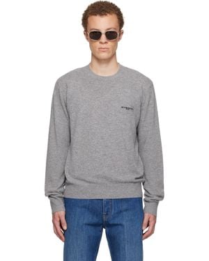 Givenchy Wool & Cashmere Embroidered Jumper - Grey