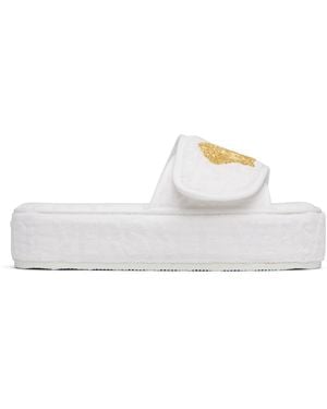 Versace Allover' Slippers - Black