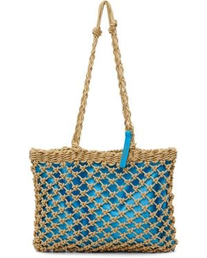 Jil Sander Tangle Net Tote - Blue
