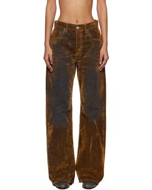 Acne Studios 2021 Flocked Denim Jeans - Black