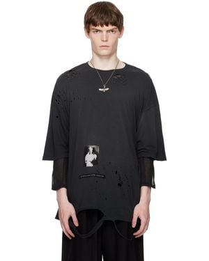 Ann Demeulemeester Dieter High Comfort Fit T-Shirt - Black