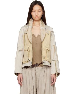 Isabel Marant Julissa Cotton Bomber Jacket - Natural
