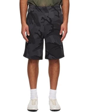 Aape By A Bathing Ape 'Aapenow' Moonface Logo Sweat Shorts - Black