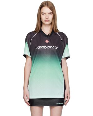CASABLANCA Monogram Jacquard Football T-Shirt - Multicolour