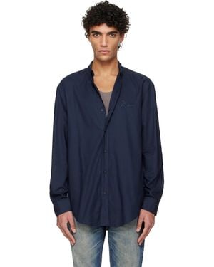 Balmain Oxford Cotton Reg Shirt - Blue