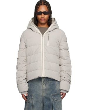 Rick Owens Off- Concordians Quilted Down Jacket - Multicolour