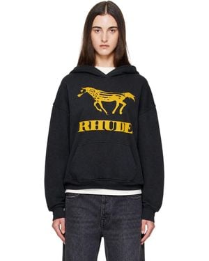 Rhude Pull À Capuche Dinero Noir