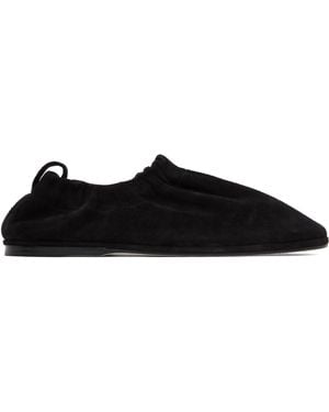 Lauren Manoogian Suede Banded Ballerina Flats - Black
