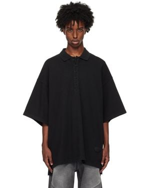 Alexander Wang Oversized Polo - Black