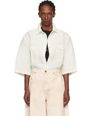 Willy Chavarria Off- Corcoran Shirt - Natural