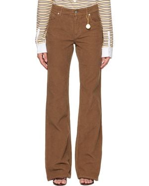 Stella McCartney Corduroy Kick Flared Pants - Brown