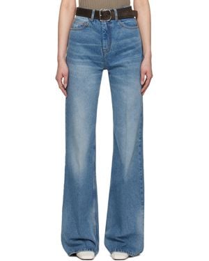 Ami Paris Cotton Flare Fit Jeans - Blue