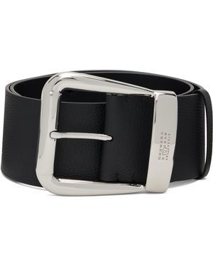 MM6 by Maison Martin Margiela Leather Belt - Black