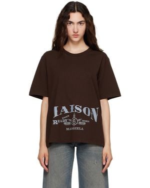 MM6 by Maison Margiela Printed T-Shirt - Black
