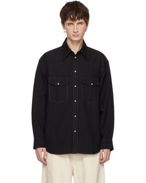Lemaire Western Shirt - Black